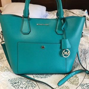 Michael Kors purse Aqua Blue New